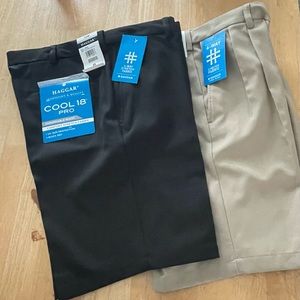 Haggar Mens Dress Shorts set of 2, BNWT